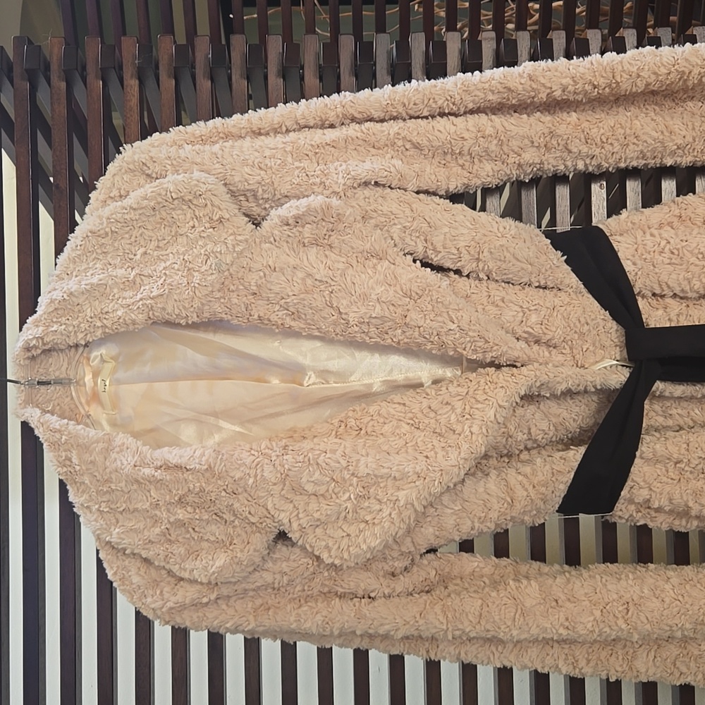 *Anthropologie* Hazel Blush Colored Sherpa Coat